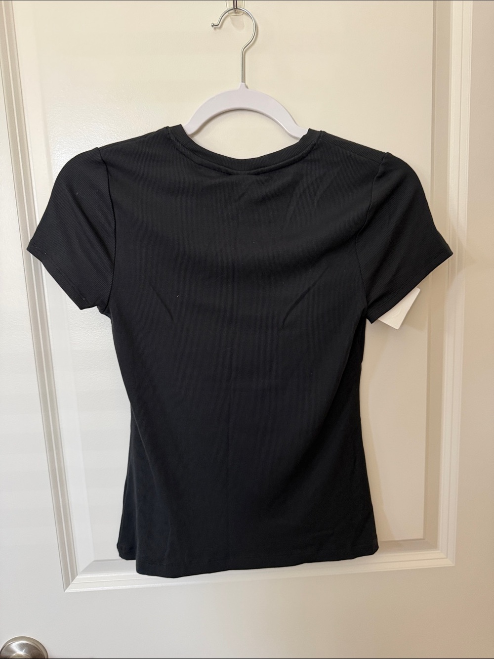 CALIA Ribbed Crewneck Tee Trio - Black, Heather Gray, Taupe - Picture 11 of 11